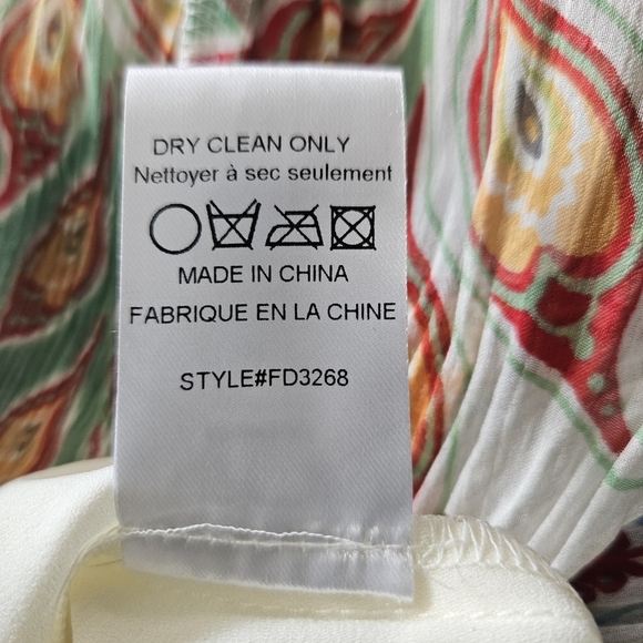 Adelyn Rae Womens Dress Sz M Tiered Multi Color Adjustrable Straps Boho - Picture 12 of 12